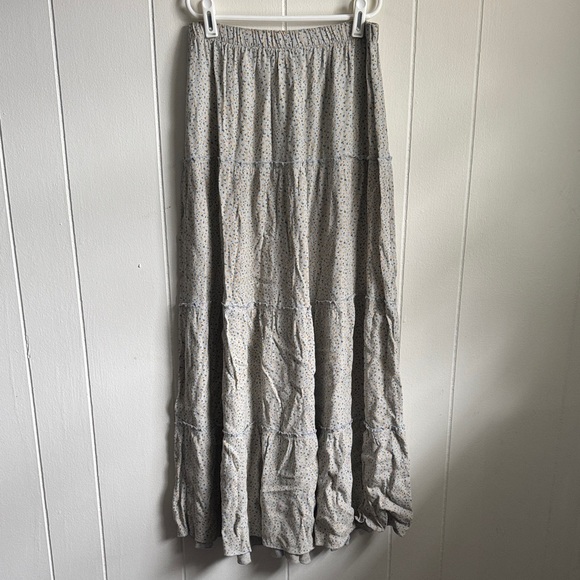 Brandy Melville Dresses & Skirts - Brandy Melville Izzy Light Blue Floral Maxi Skirt Sz S